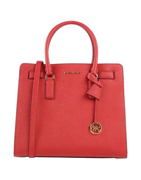 mk red handbag|michael kors purse color chart.